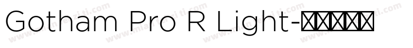Gotham Pro R Light字体转换